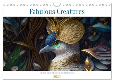 Fabulous creatures - In the land of mythical creatures (Wall Calendar 2026 DIN A4 landscape), CALVENDO 12 Month Wall Calendar