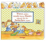 Wenn sieben müde kleine Hasen abends in ihr Bettchen rasen