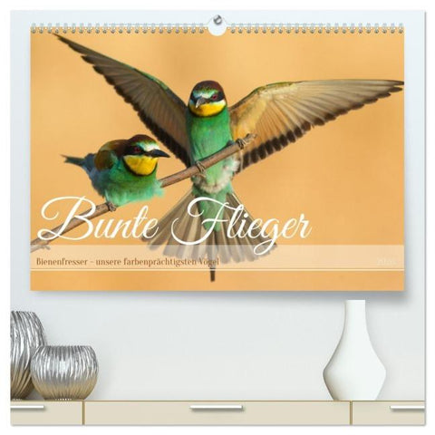 Bunte Flieger (hochwertiger Premium Wandkalender 2026 DIN A2 quer), Kunstdruck in Hochglanz