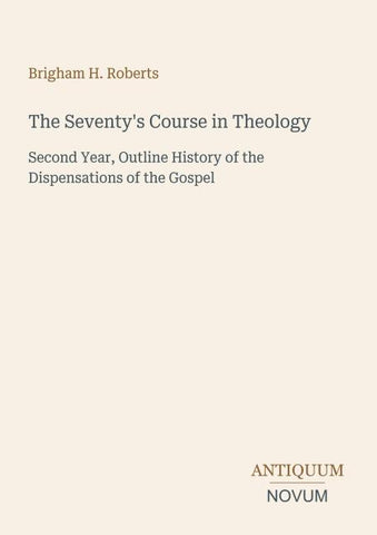 The Seventy's Course in Theology