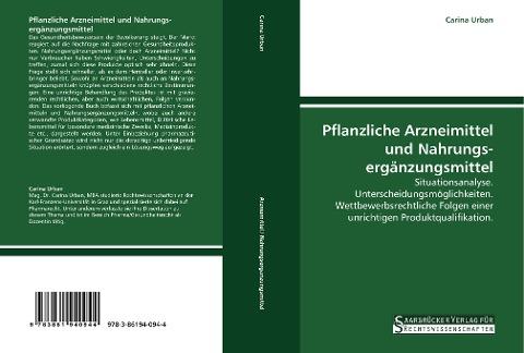 Pflanzliche Arzneimittel und Nahrungs- ergänzungsmittel