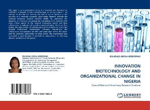 INNOVATION BIOTECHNOLOGY AND ORGANIZATIONAL CHANGE IN NIGERIA