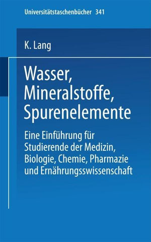 Wasser, Mineralstoffe, Spurenelemente