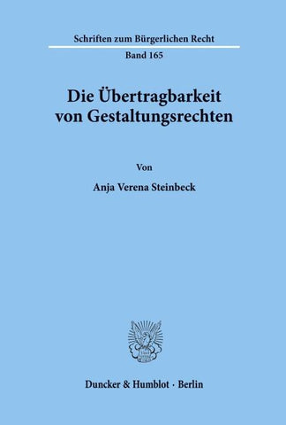 Die Übertragbarkeit von Gestaltungsrechten.