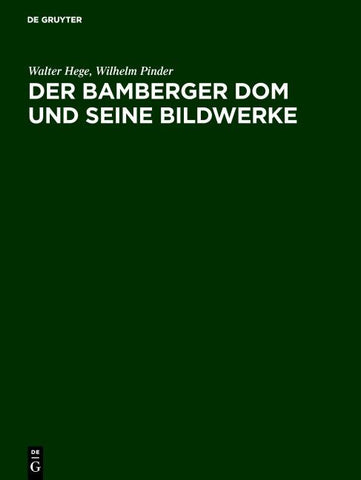 Der Bamberger Dom und seine Bildwerke