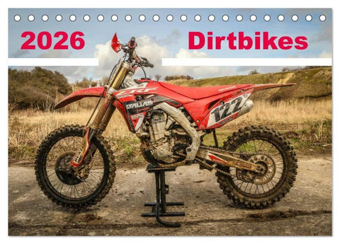 Dirtbikes 2026 (Tischkalender 2026 DIN A5 quer), CALVENDO Monatskalender