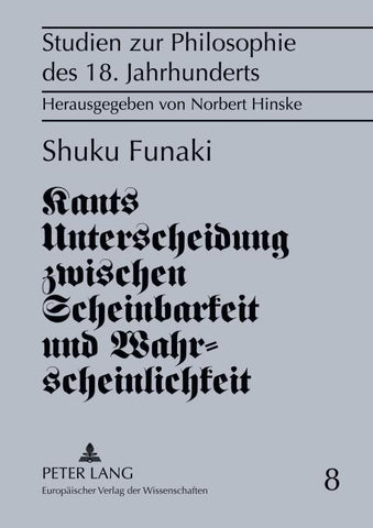 Kants Unterscheidung zwischen Scheinbarkeit und Wahrscheinlichkeit
