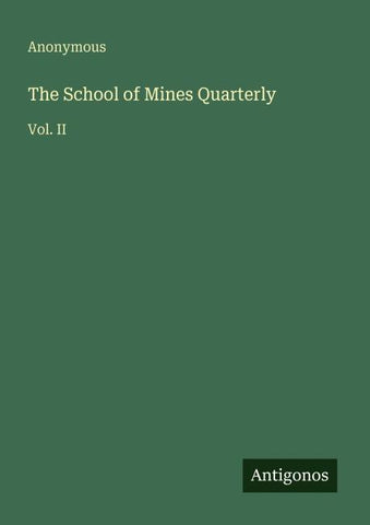 The School of Mines Quarterly