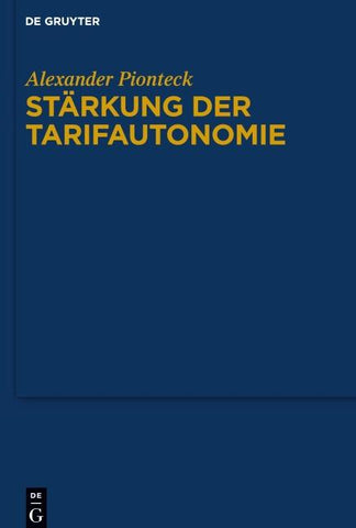 Stärkung der Tarifautonomie