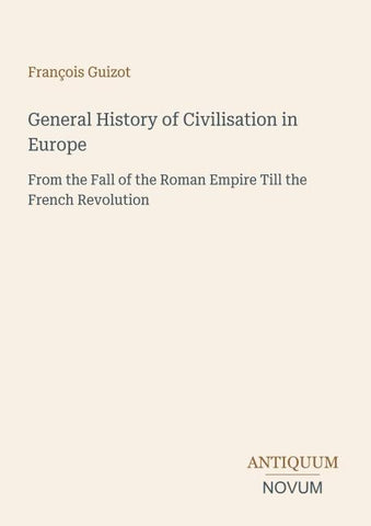General History of Civilisation in Europe