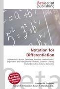 Notation for Differentiation