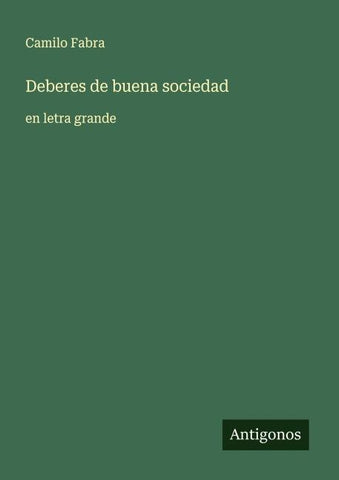 Deberes de buena sociedad