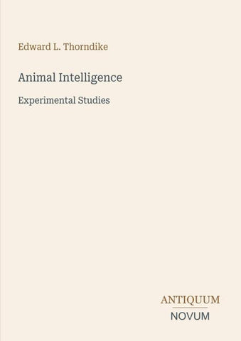 Animal Intelligence