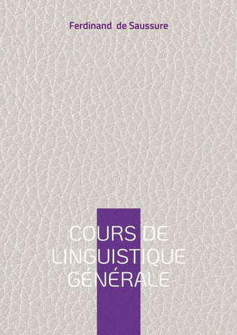 Cours de linguistique générale