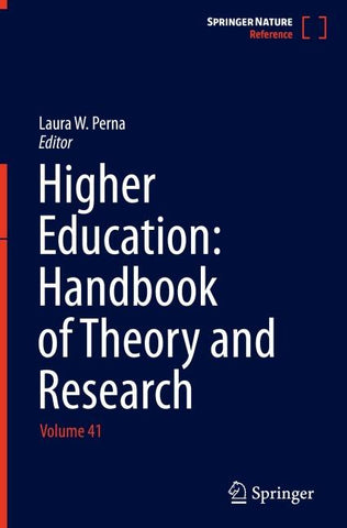 Higher Education: Handbook of Theory and Research