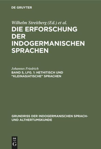 Hethitisch und “kleinasiatische” Sprachen