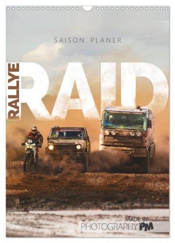 RALLYE RAID - Saison Planer (Wandkalender 2026 DIN A3 hoch), CALVENDO Monatskalender