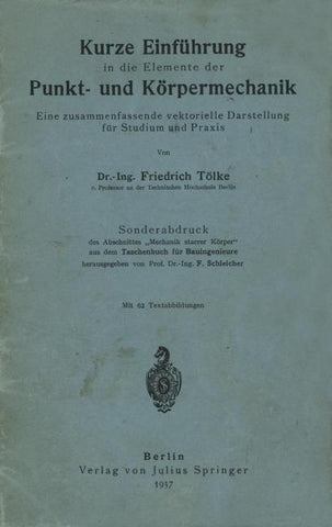 Kurze Einführung in die Elemente der Punkt- und Körpermechanik