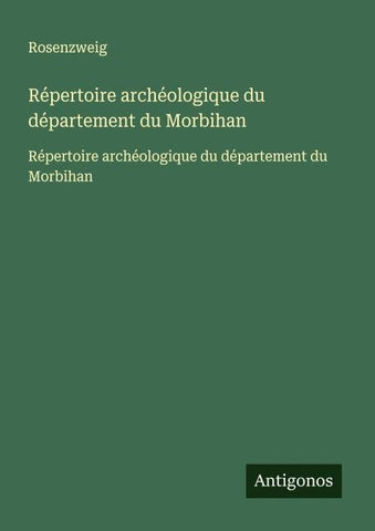 Répertoire archéologique du département du Morbihan