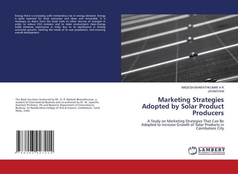Marketing Strategies Adopted by Solar Product Producers