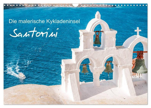 Santorini - Die malerische Kykladeninsel (Wandkalender 2026 DIN A3 quer), CALVENDO Monatskalender