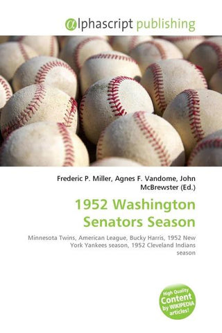 1952 Washington Senators Season