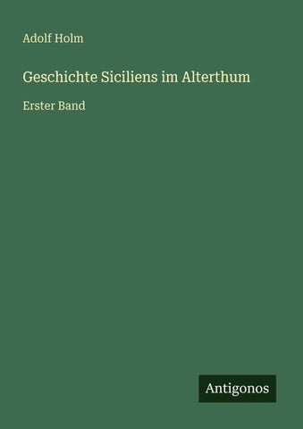 Geschichte Siciliens im Alterthum
