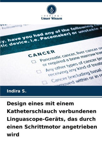 Design eines mit einem Katheterschlauch verbundenen Linguascope-Geräts, das durch einen Schrittmotor angetrieben wird