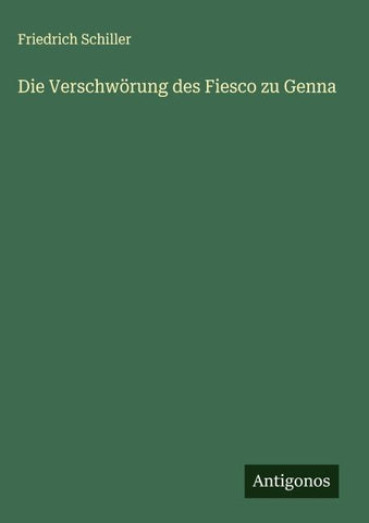 Die Verschwörung des Fiesco zu Genna