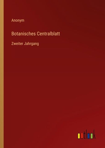 Botanisches Centralblatt