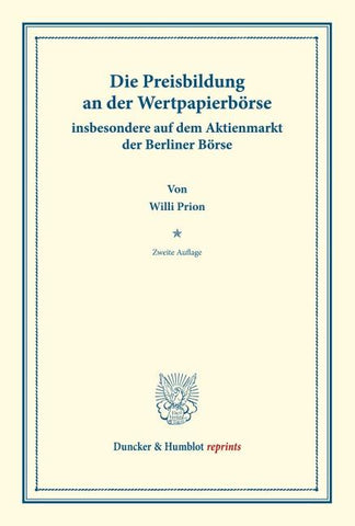 Die Preisbildung an der Wertpapierbörse