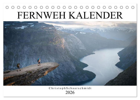 Fernweh Kalender (Tischkalender 2026 DIN A5 quer), CALVENDO Monatskalender