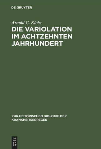 Die Variolation im achtzehnten Jahrhundert