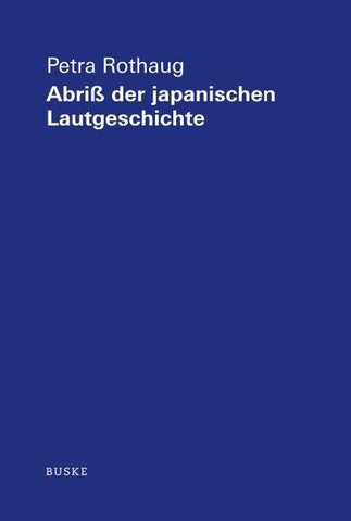 Abriss der japanischen Lautgeschichte