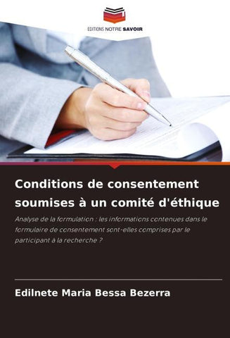 Conditions de consentement soumises à un comité d'éthique