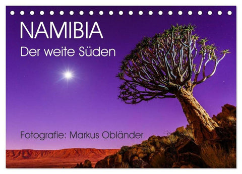 Namibia - Der weite Süden (Tischkalender 2026 DIN A5 quer), CALVENDO Monatskalender