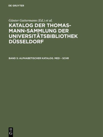 Alphabetischer Katalog. Med – Schr