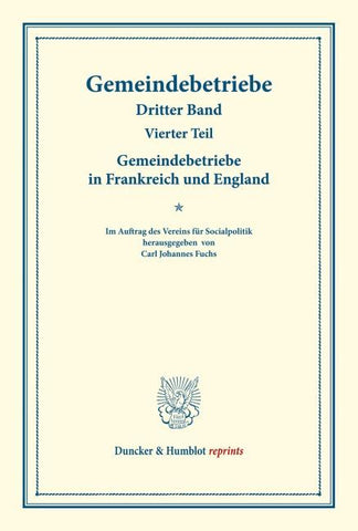 Gemeindebetriebe in Frankreich und England.