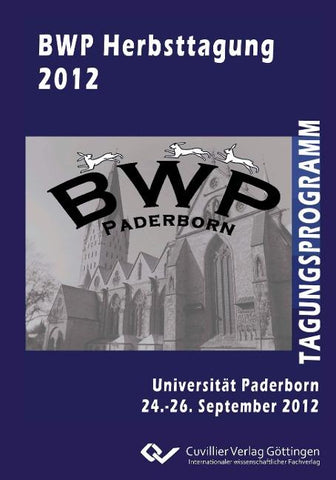 BWP Herbsttagung 2012. Universität Paderborn, 24. - 26. September 2012