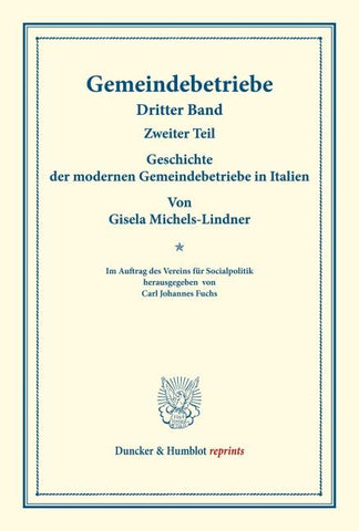 Geschichte der modernen Gemeindebetriebe in Italien.