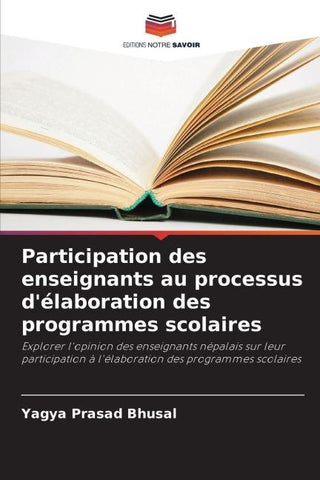 Participation des enseignants au processus d'élaboration des programmes scolaires
