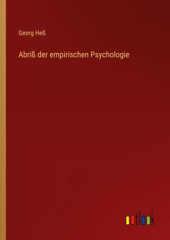Abriß der empirischen Psychologie