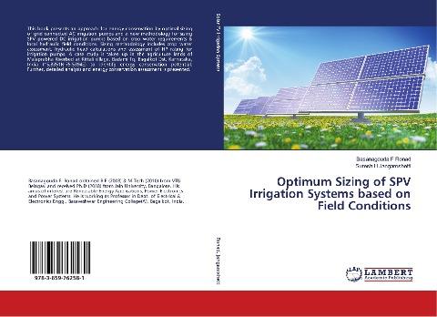 Optimum Sizing of SPV Irrigation Systems based on Field Conditions