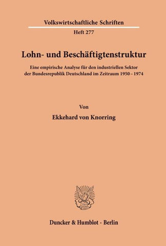 Lohn- und Beschäftigtenstruktur.