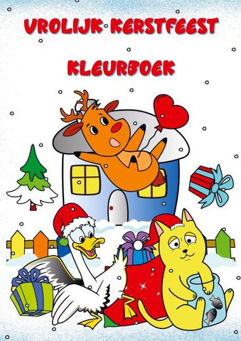 Vrolijk Kerstfeest Kleurboek