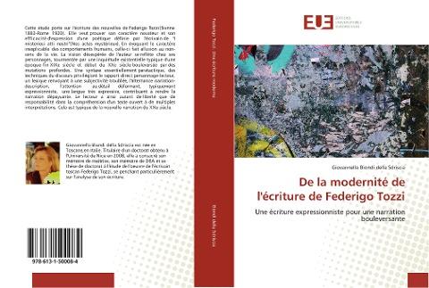 De la modernité de l'écriture de Federigo Tozzi