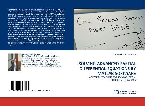 SOLVING  ADVANCED  PARTIAL DIFFERENTIAL EQUATIONS BY MATLAB SOFTWARE