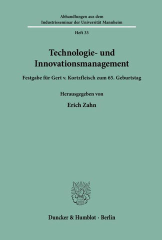 Technologie- und Innovationsmanagement.