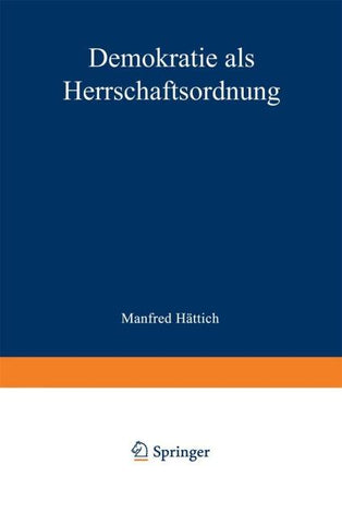 Demokratie als Herrschaftsordnung