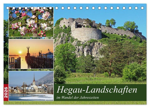 Hegau-Landschaften (Tischkalender 2026 DIN A5 quer), CALVENDO Monatskalender